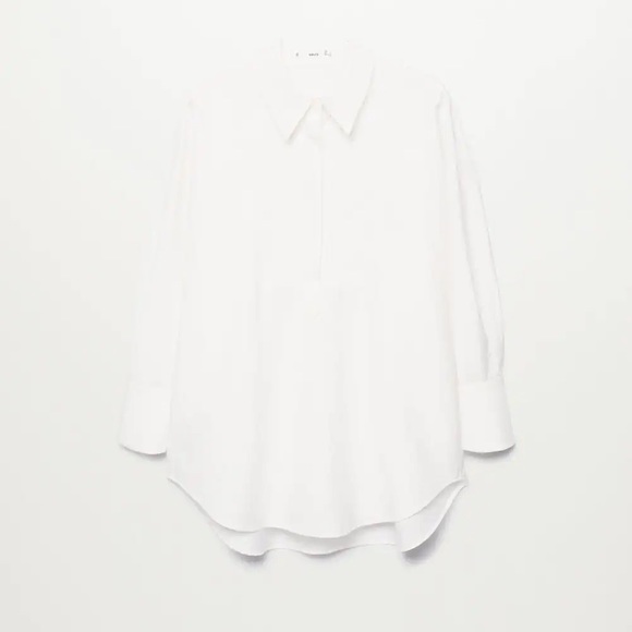 Mango Oversized Cotton Blouse, Size 12 - Picture 6 of 9